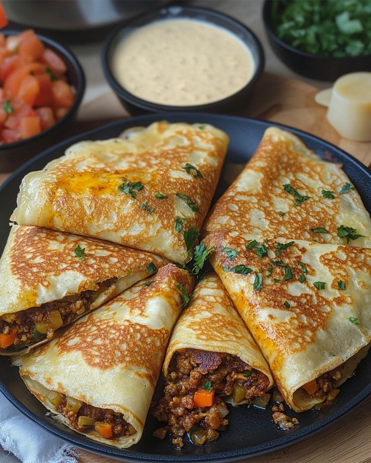 Crêpe a la viande