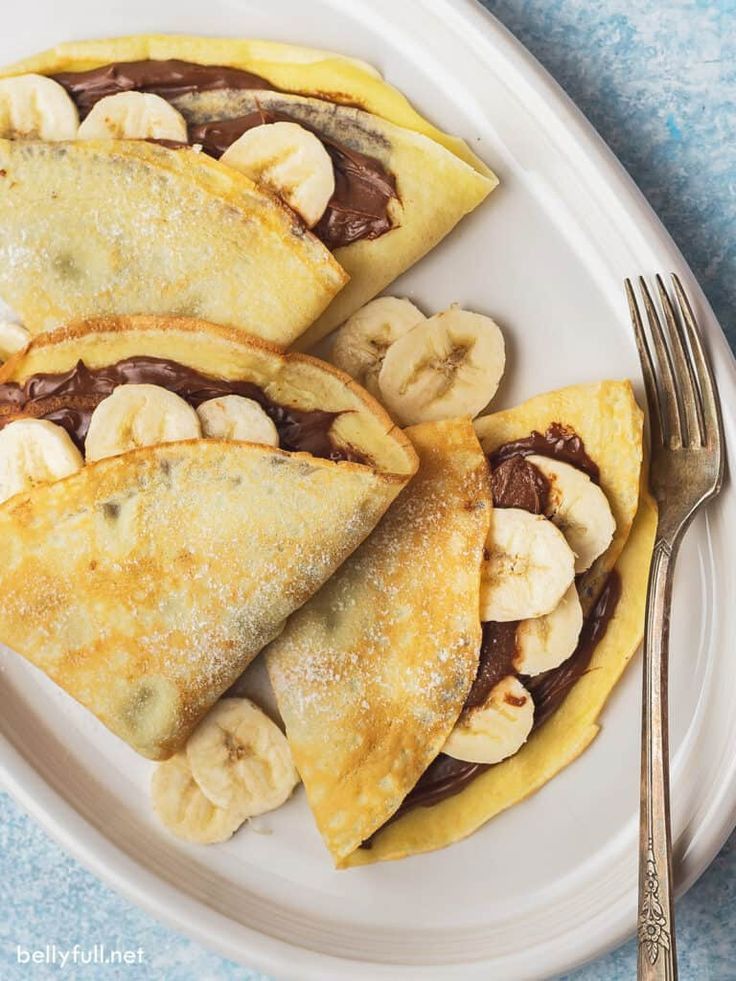 Crêpe au lait et à la banane